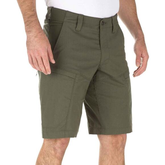 5.11 Tactical Apex Shorts Mid Rise 10 Pockets Cargo Polyester Army TDU Green 38 - Picture 1 of 7
